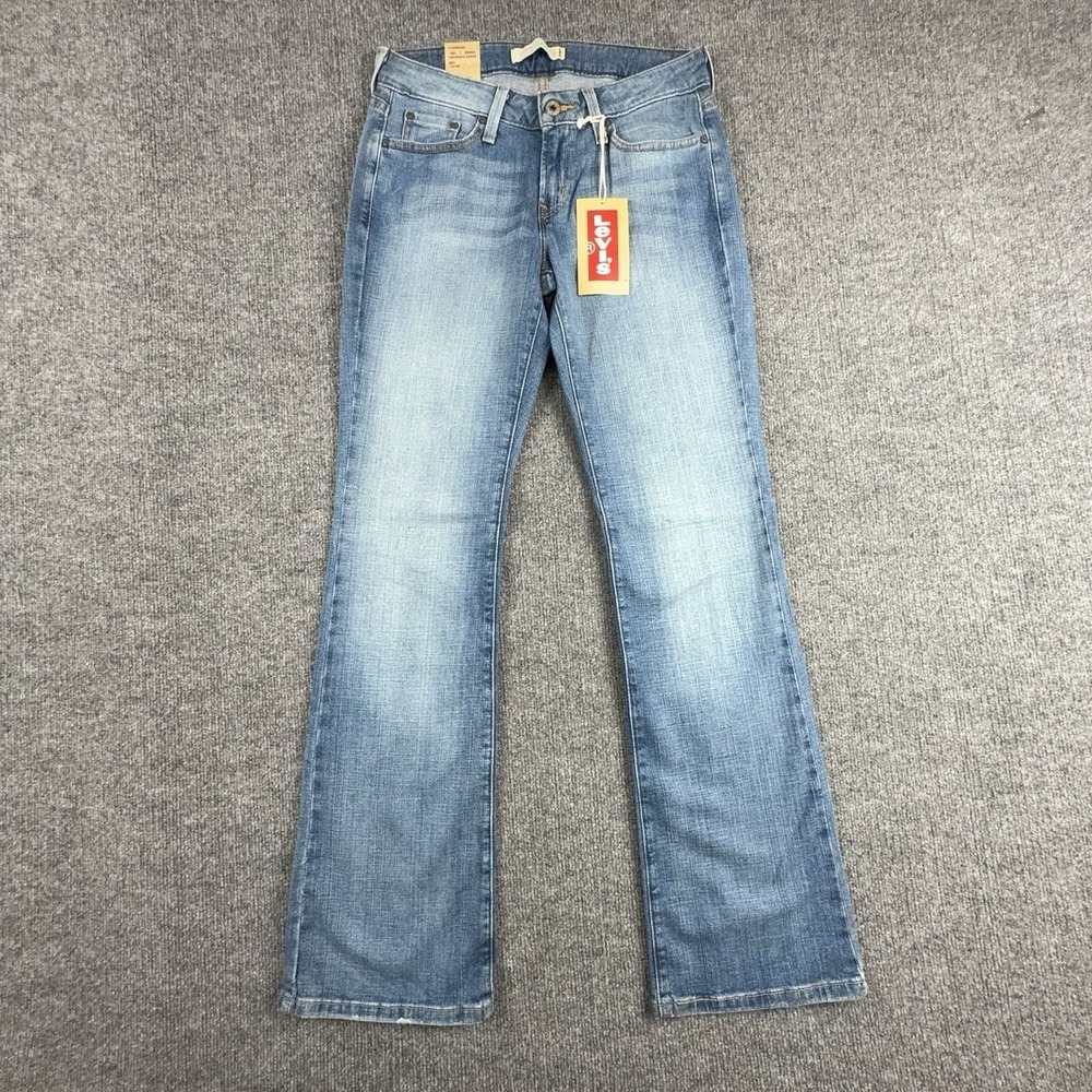 Y2K Levi's 545 Low Boot Cut Jeans Womens 4 Light Wash Blue Low Rise Stretch